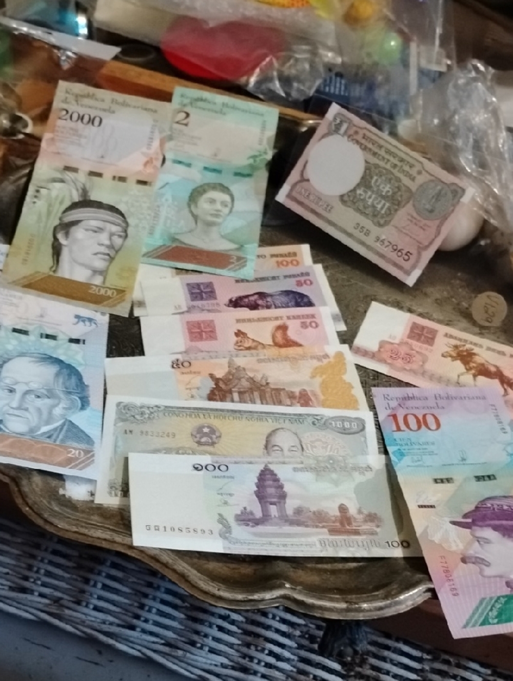 Assorted International Banknotes - Colorful Currency Collection